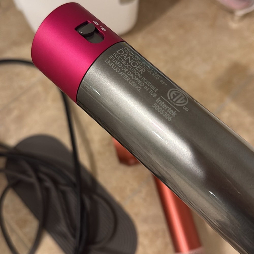 SOLD Dyson Hair Styling Set with Pink and Silver - Picture 3 of 6